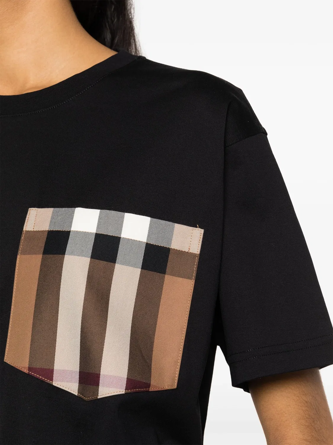 Футболка с принтом Burberry Carrick, черный — фото 4