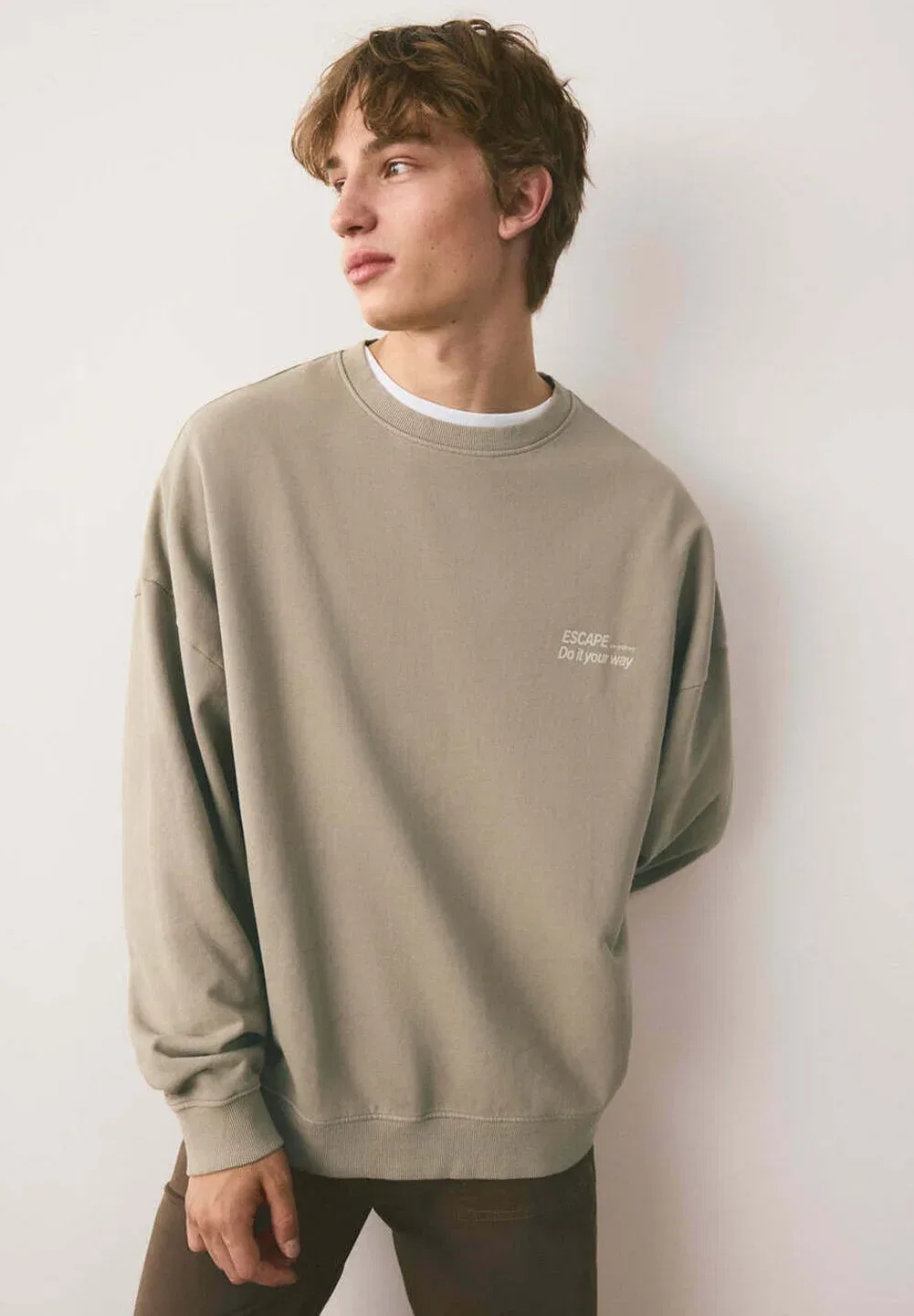Подростковая толстовка Mango Kids, Light Brown — фото 2