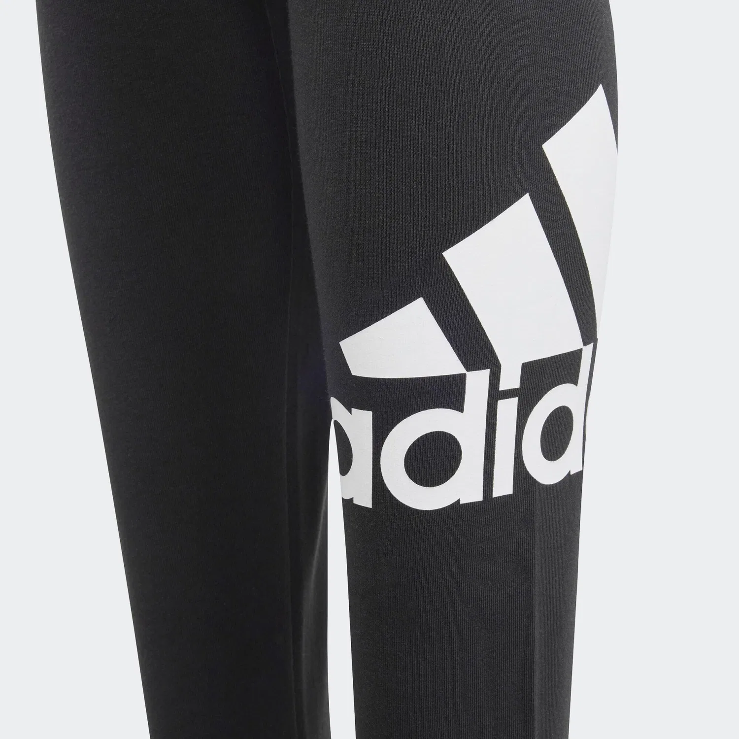 Детские леггинсы с принтом Essentials Big Logo Cotton Adidas, Schwarz Weiss — фото 3