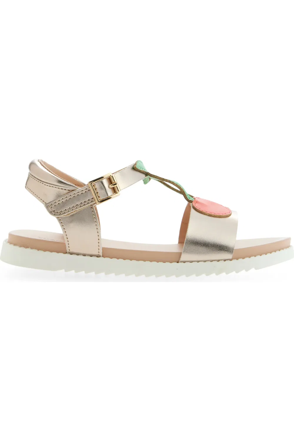 Сандалии детские с вишенкой Lettie Tucker + Tate, Gold Metallic — фото 3