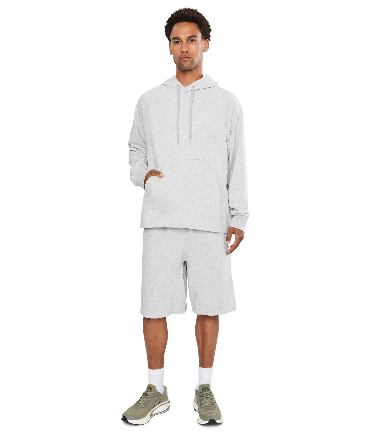 Флисовые шорты Dri-FIT NAC Nike, Light Smoke Grey/Heather/Clear — фото 2