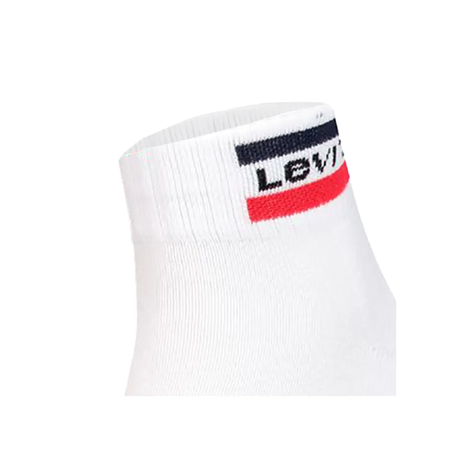 Мужские короткие носки с логотипом Levi's, White/Gray — фото 3