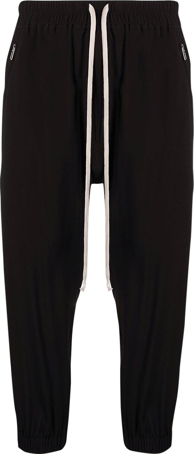 

Брюки Rick Owens Cropped Track Pant 'Black', черный