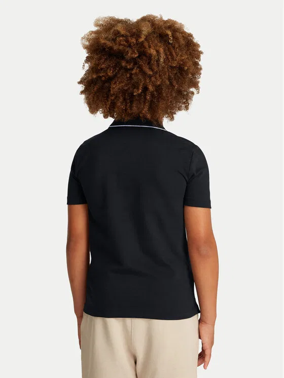 Поло regular fit Embro Logo Calvin Klein Jeans, черный — фото 3