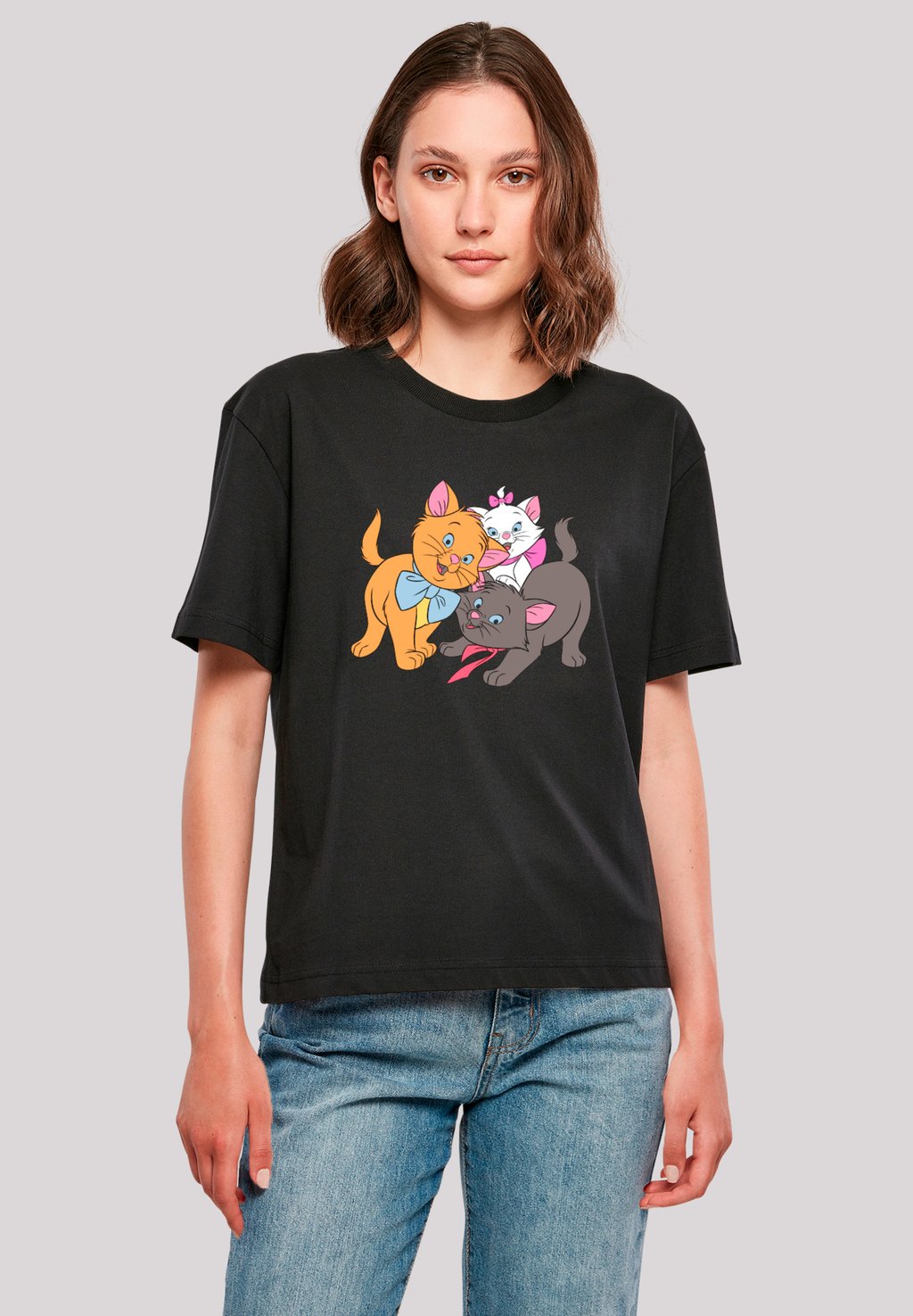 

Футболка с принтом DISNEY ARISTOCATS LITTLE FRIENDS F4NT4STIC, черный