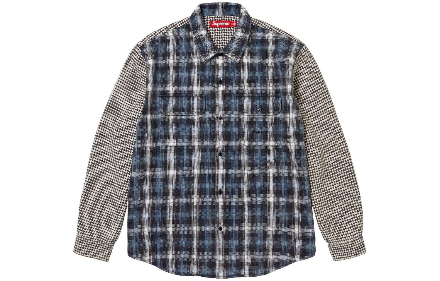 

Рубашка Supreme Houndstooth Plaid, черный