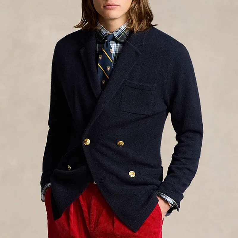 Мужской кашемировый свитер Polo Ralph Lauren, Marine Blue — фото 3