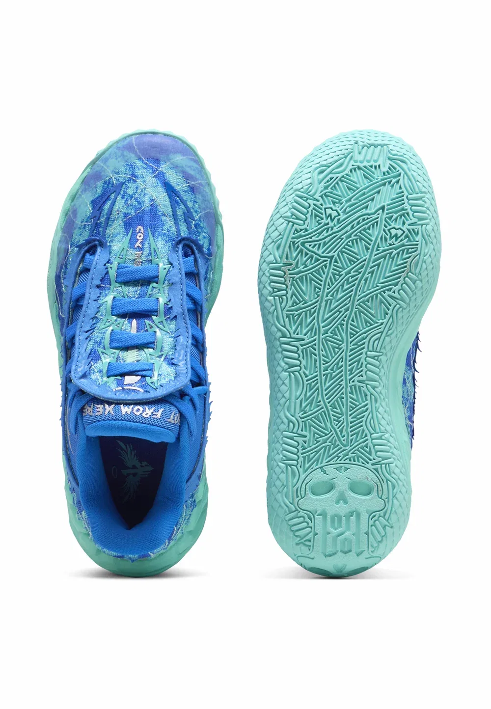 Mb.05 lo team basketballschuhe unisex - баскетбольные кроссовки Puma, Ultra Blue-Intense Mint — фото 3