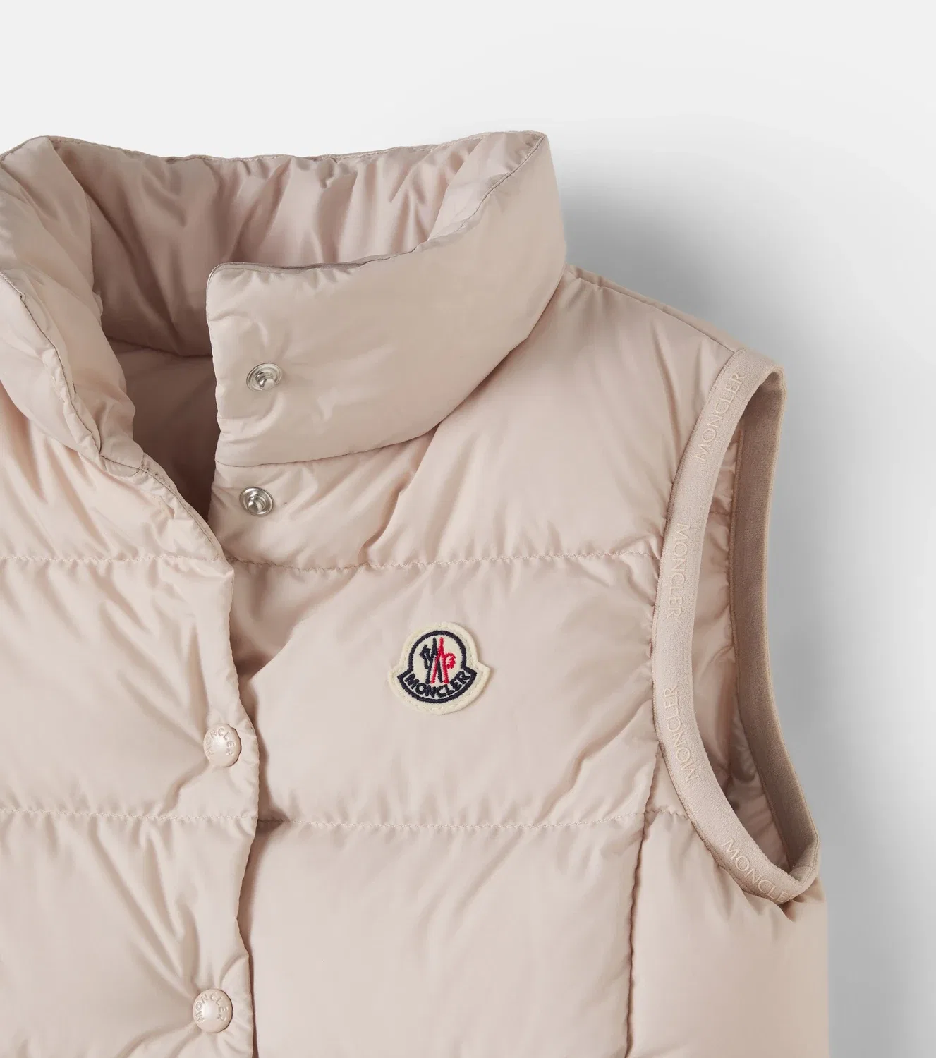 Пуховый жилет с наполнителем Moncler Enfant, розовый — фото 4