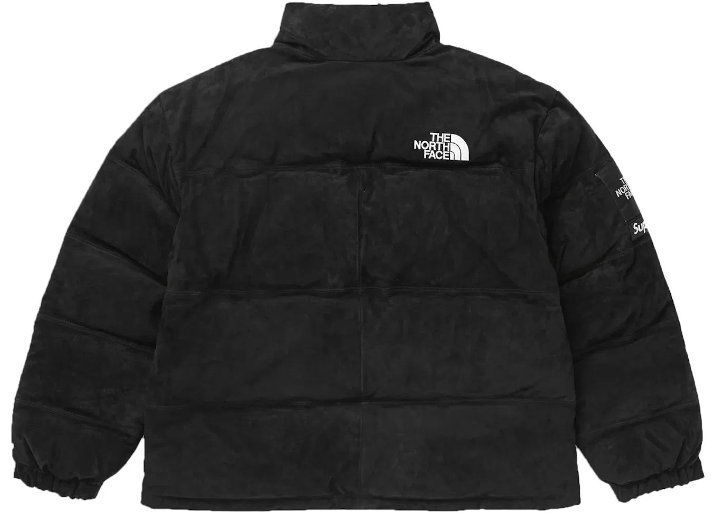 Мужская куртка из замши с принтом Nuptse Supreme The North Face, Black — фото 3