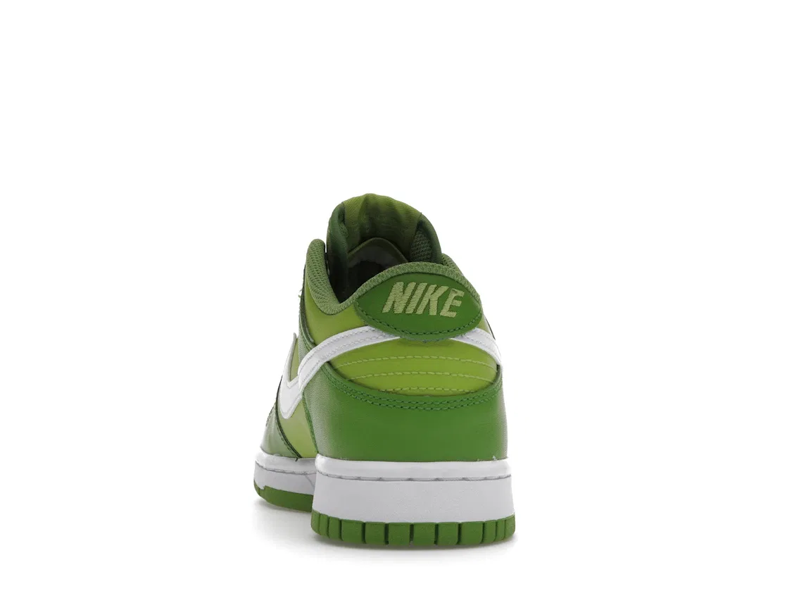 Детские кроссовки с перфорированным носком Nike Dunk Low Nike, Chlorophyll/White/Vivid Green — фото 4