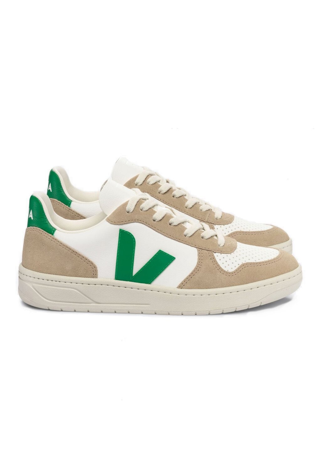 

Низкие кроссовки V-10 Veja, цвет extra white emeraude sahara