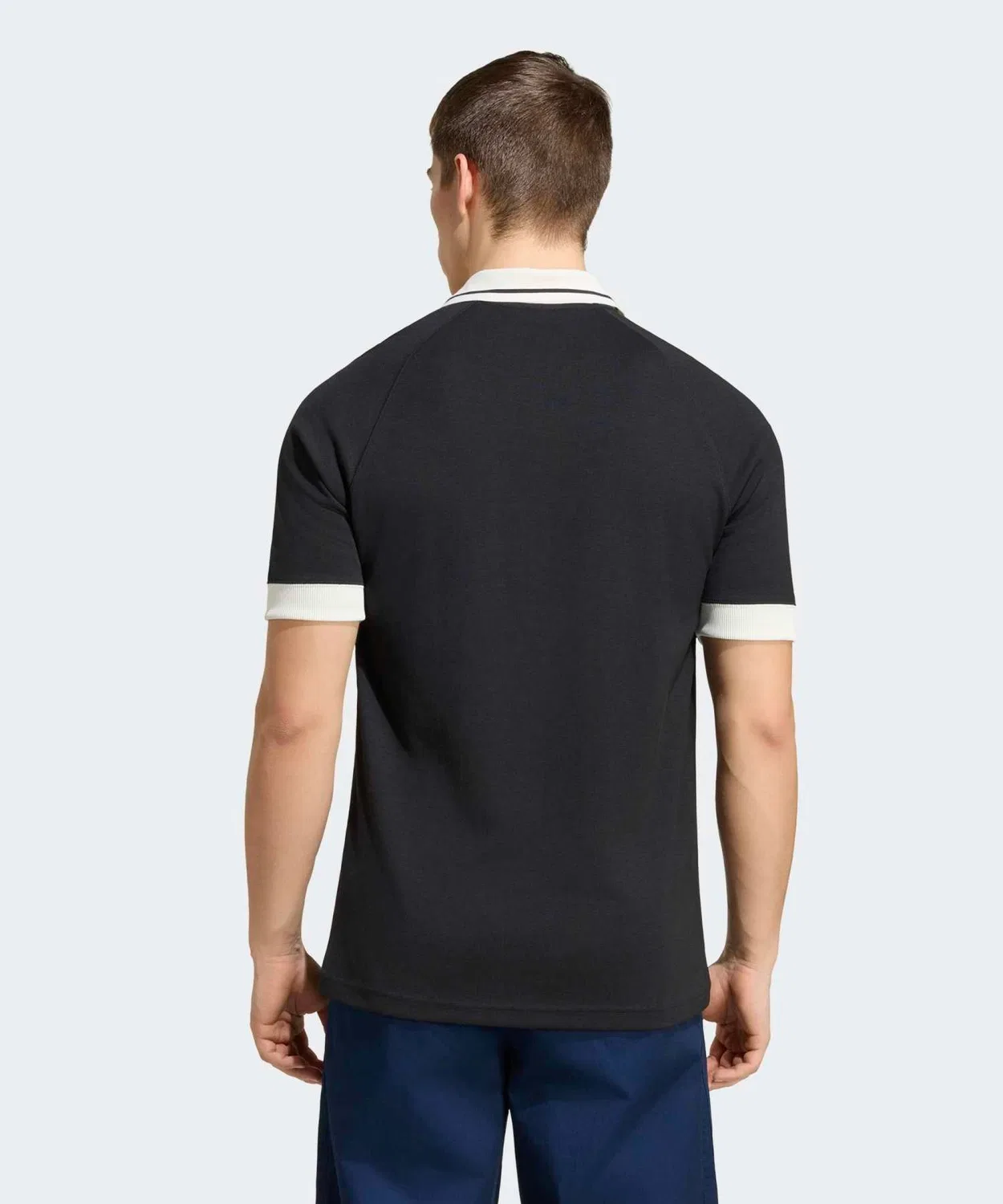 Мужская хлопковая поло с коротким рукавом All Blacks Leisurewear Adidas, Black — фото 2