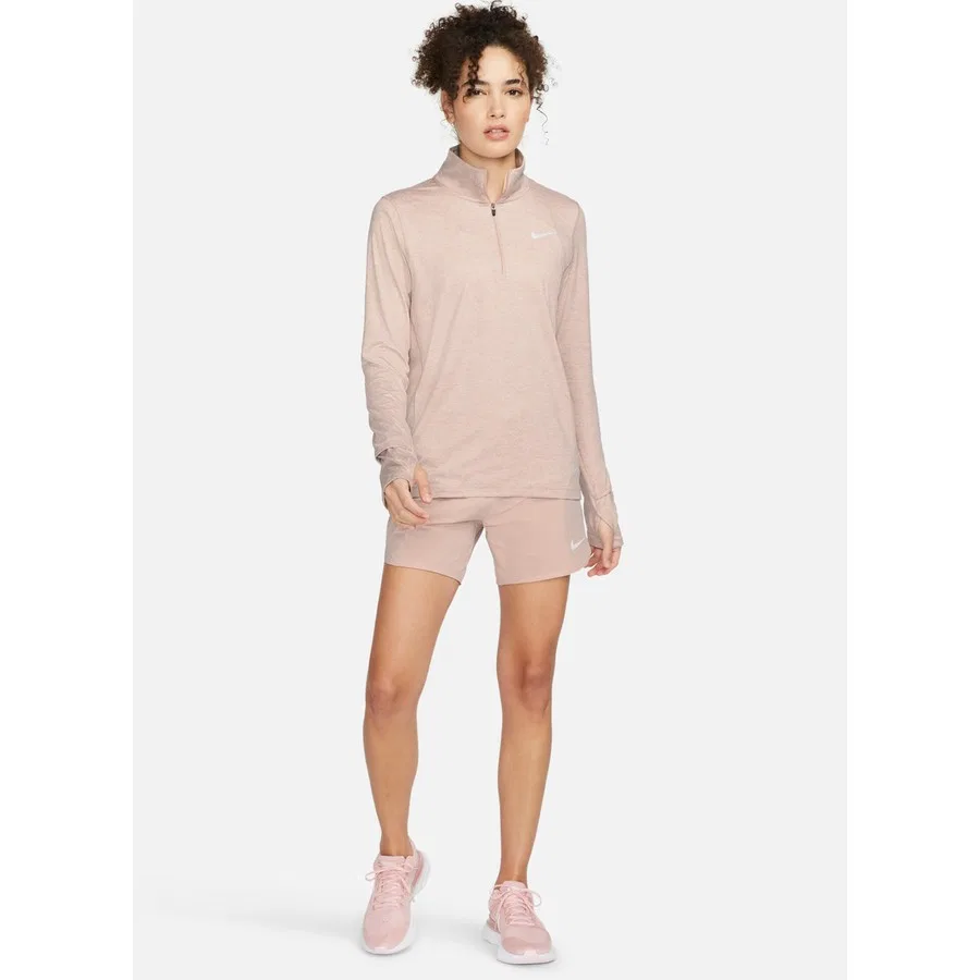 Женский свитшот с круглым вырезом, модель W NK DF ELEMENT TOP HZ, Nike, Красно-розовый