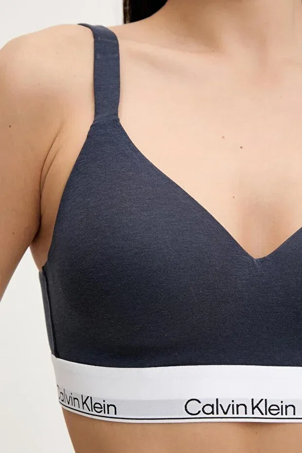 Женская бралетте с V-образным вырезом Calvin Klein, Navy Blue — фото 3