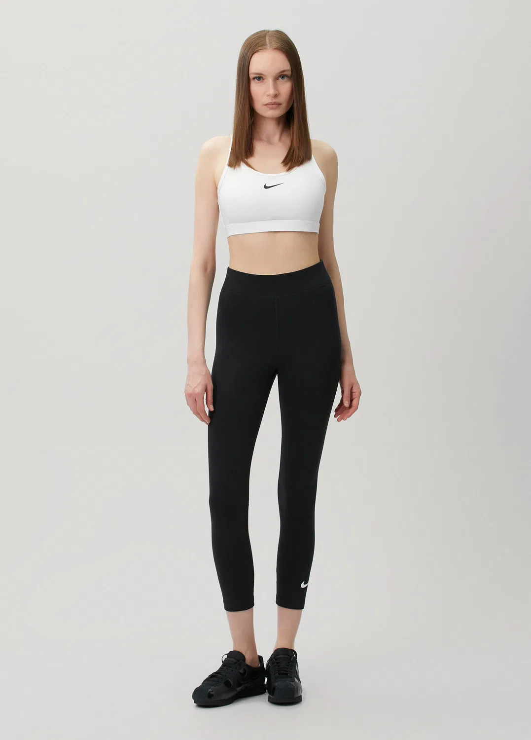 Леггинсы Nike Classic 7/8, черно-серый