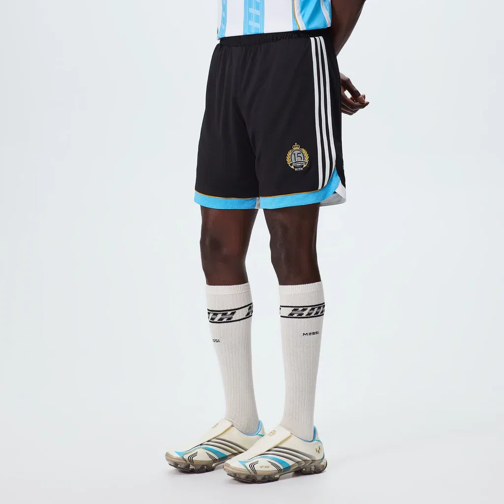 Шорты KITH X MESSI, Adidas, Black — фото 4