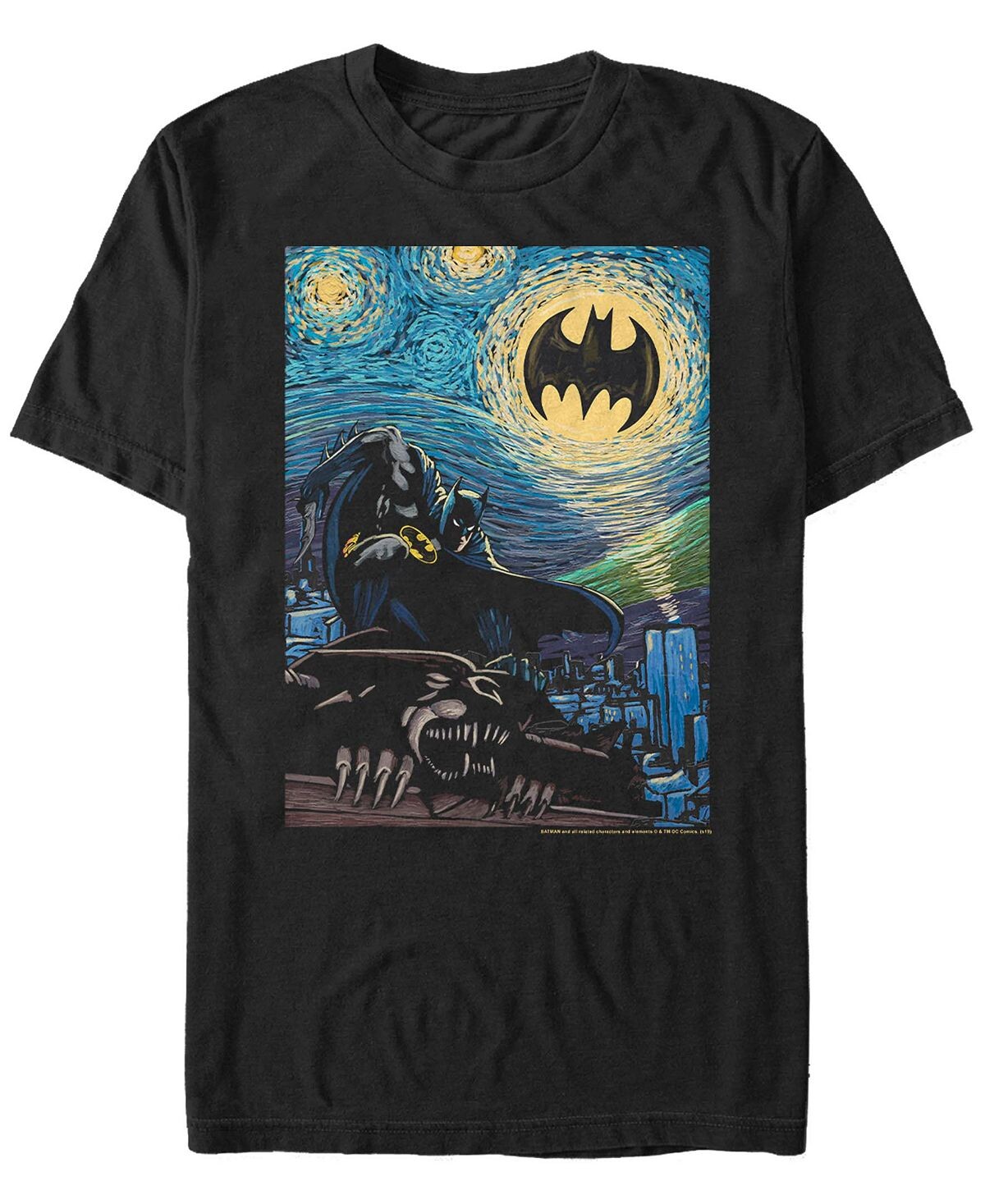 

Мужская футболка с коротким рукавом batman stary Fifth Sun, черный