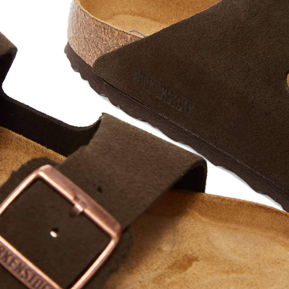 Сандалии Birkenstock Arizona Soft Footbed Suede Leather, мокко — фото 4