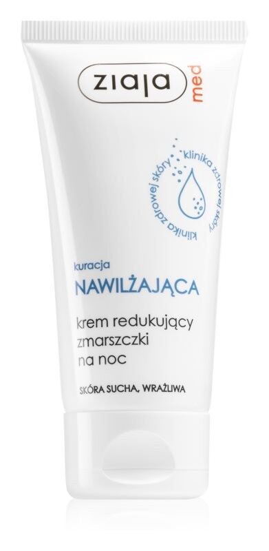 

Ночной крем, уменьшающий морщины Ziaja Med Kuracja Nawilżająca