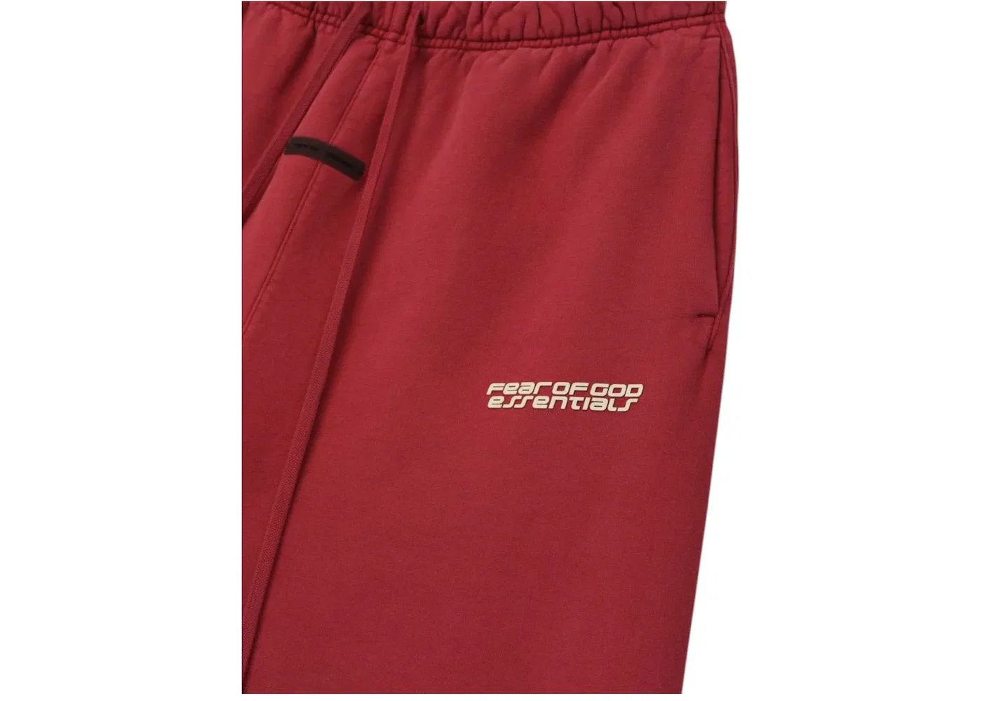 Мужские спортивные штаны из плотного футера Fear of God Essentials Heavy Fleece Classic Sweatpant, Crimson — фото 3