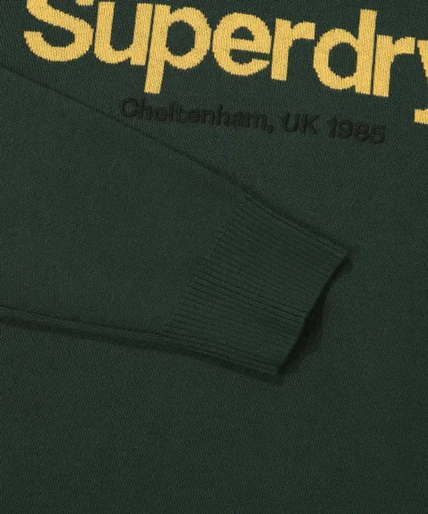 Свитер с логотипом, Superdry, хантер — фото 4