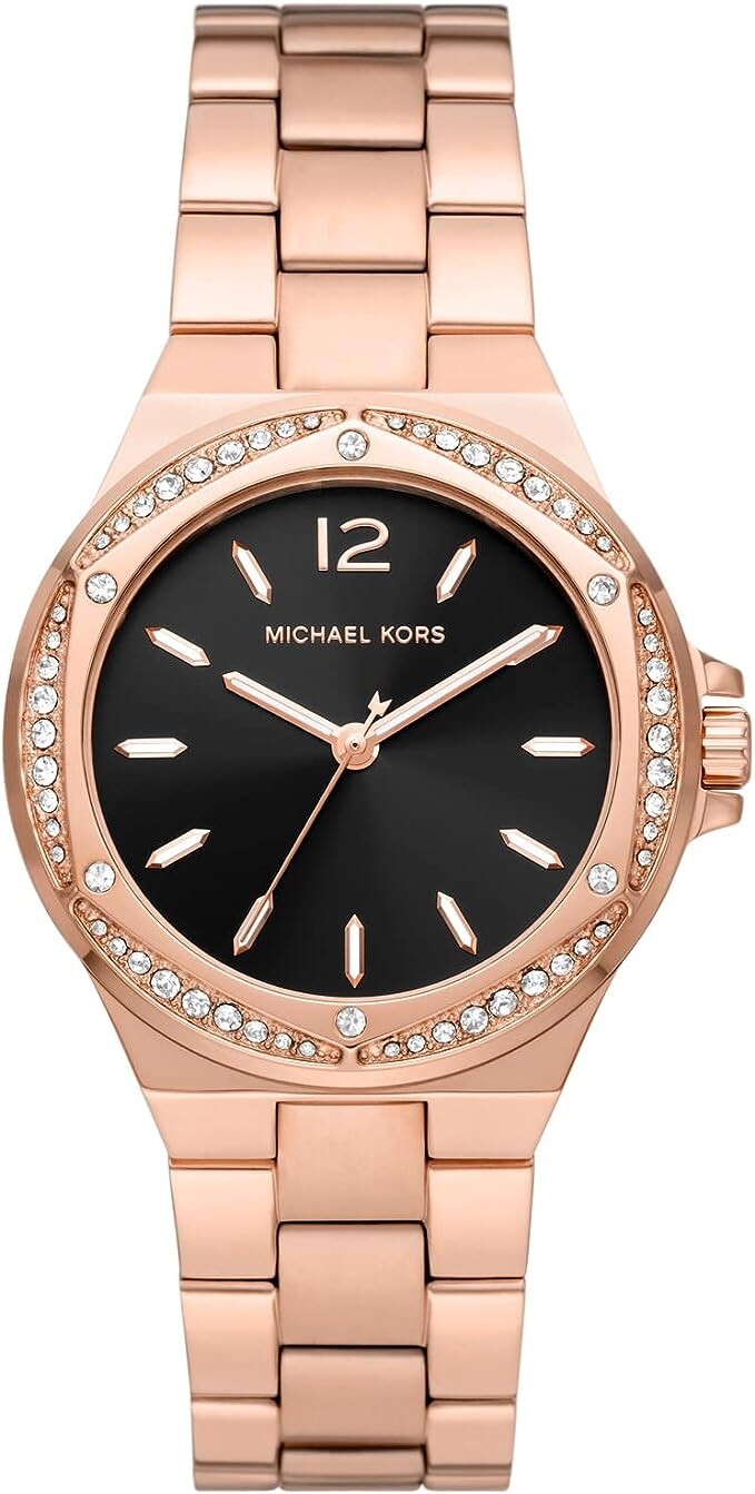 

Часы наручные Michael Kors Lennox Pavé Rose Gold-Tone, розовый