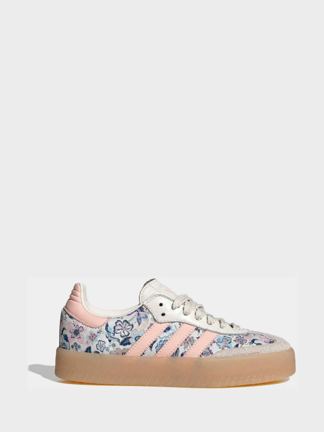 Кроссовки Samba с цветочным принтом, adidas Originals, белый