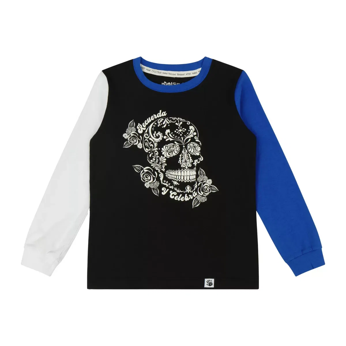 Детское футболка с длинным рукавом с принтом Recuerda Mixed Up Clothing, Recuerda