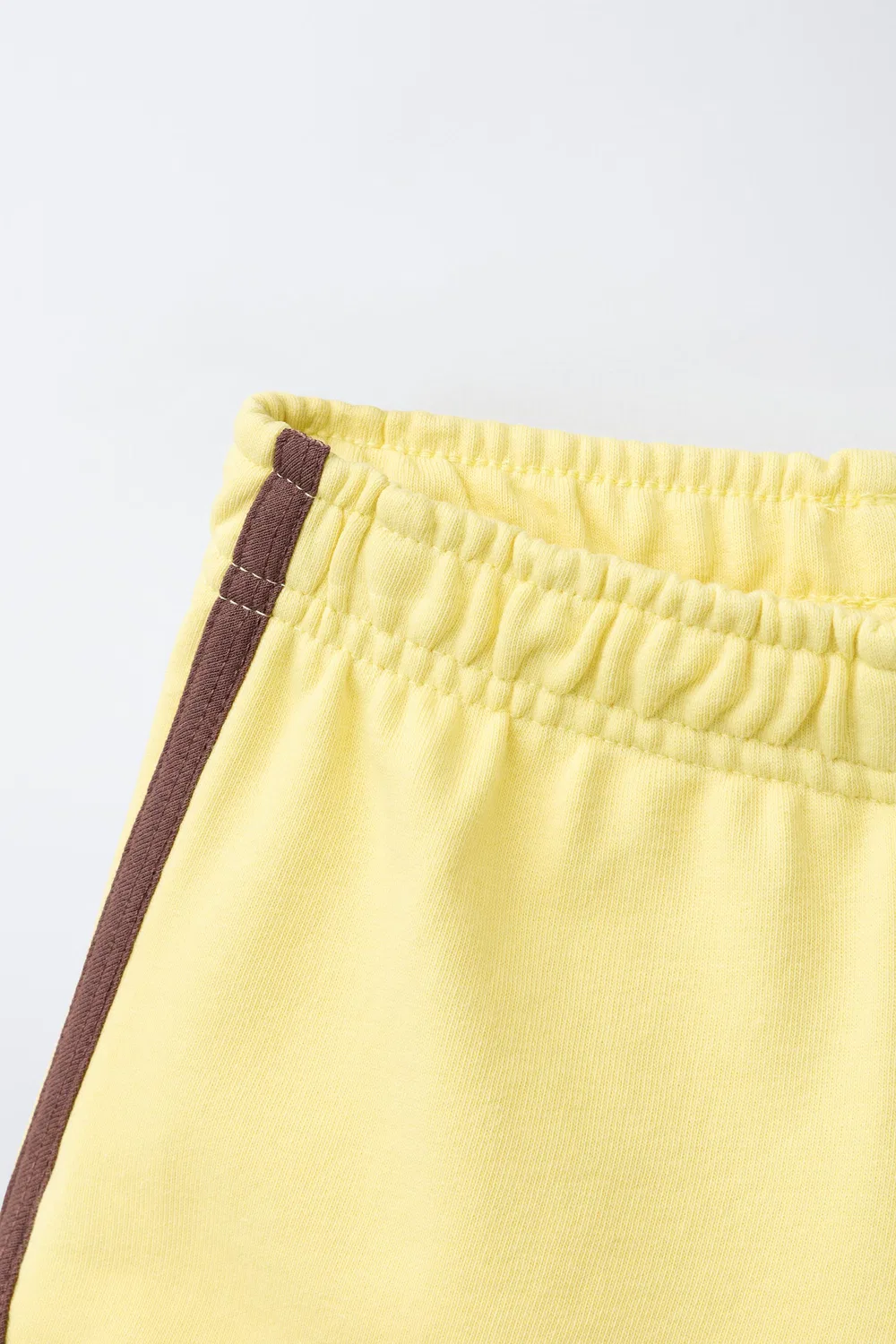 Бермудские шорты с контрастным слоганом ZARA, Yellow — фото 3