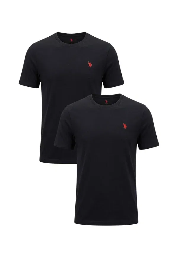 Футболка хлопковая Basic T-shirt U.S. Polo Assn, черный U.S. Polo Assn.