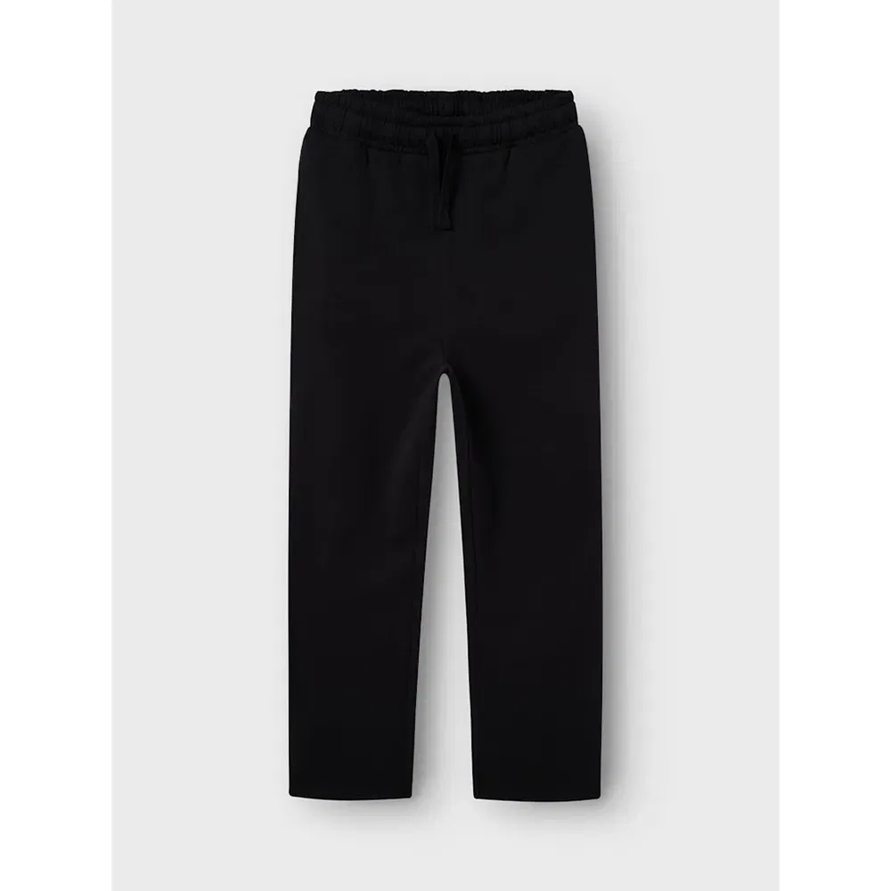 Детские спортивные штаны для девочек с регулируемой талией Nizu Straight LMTD Name it, Black — фото 2