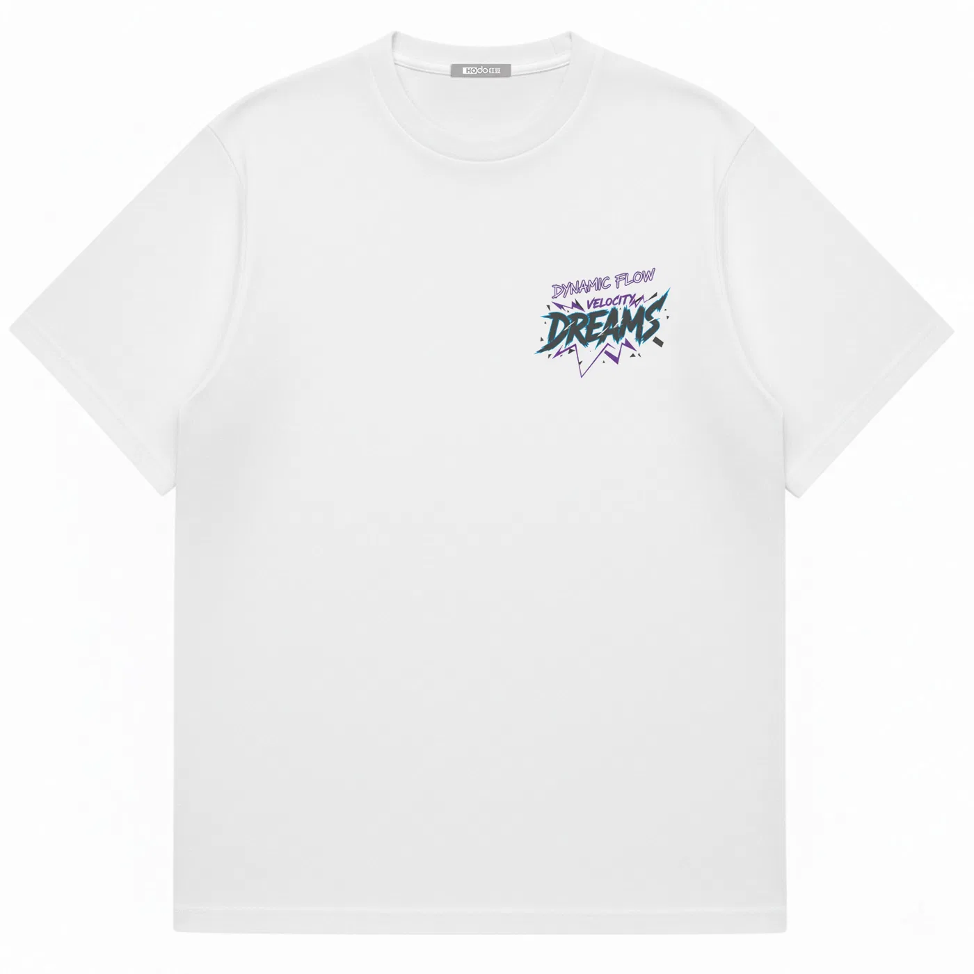 Детская футболка с принтом Red Bean Summer Dynamic Flow Dreams Street Graffiti Letter Print Short-Sleeve Cotton Couple T-Shirt, Unisex, Черный — фото 3