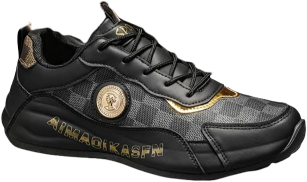 

Мужские легкие и удобные спортивные мягкие кроссовки на шнуровке для тренажерного зала, мужские кроссовки с цветными вставками и толстой подошвой Lexamen, черный