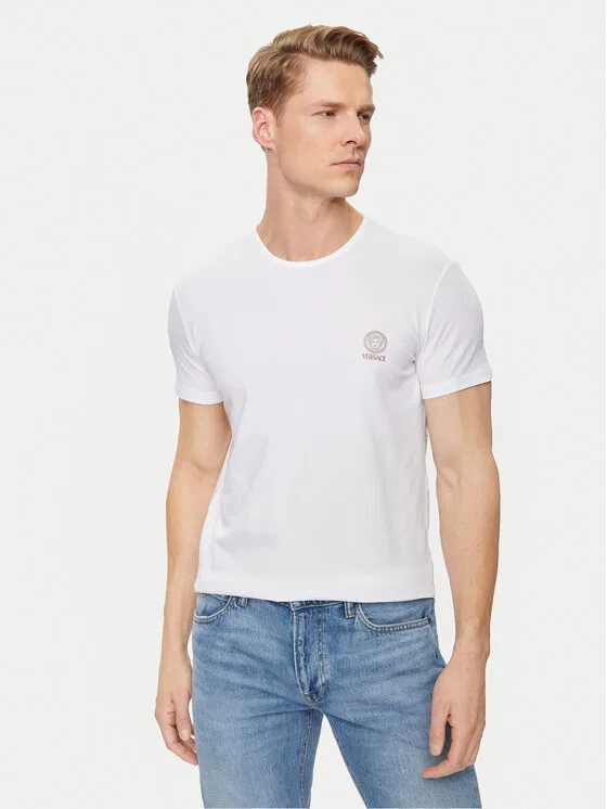 Футболка slim fit Medusa Versace, белый