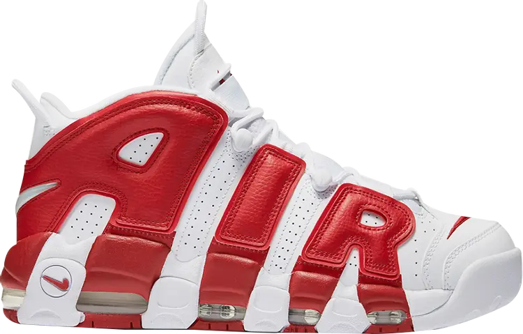 

Кроссовки Nike Air More Uptempo GS 'Gym Red', белый