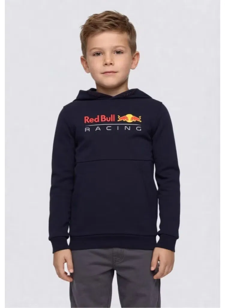 Свитшот детский с логотипом Racing Red Bull, синий
