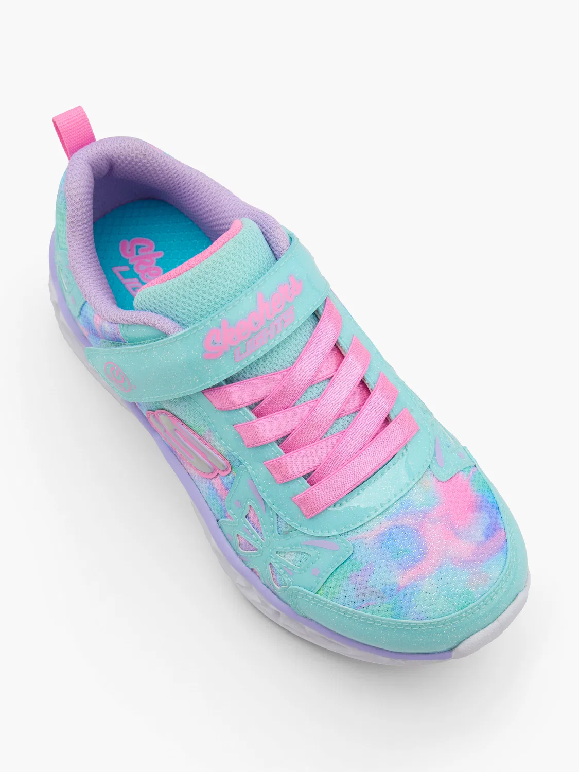 Детские кроссовки со светодиодами Skechers KAYLEIGH 3, цвет Turquoise — фото 2