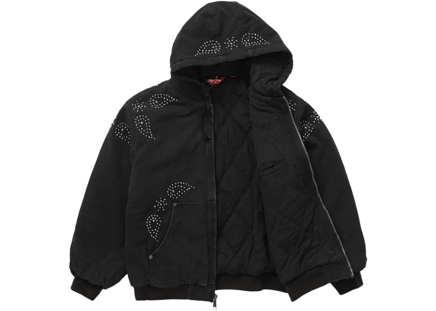 Мужская куртка с принтом Paisley Studded Supreme, Black — фото 2
