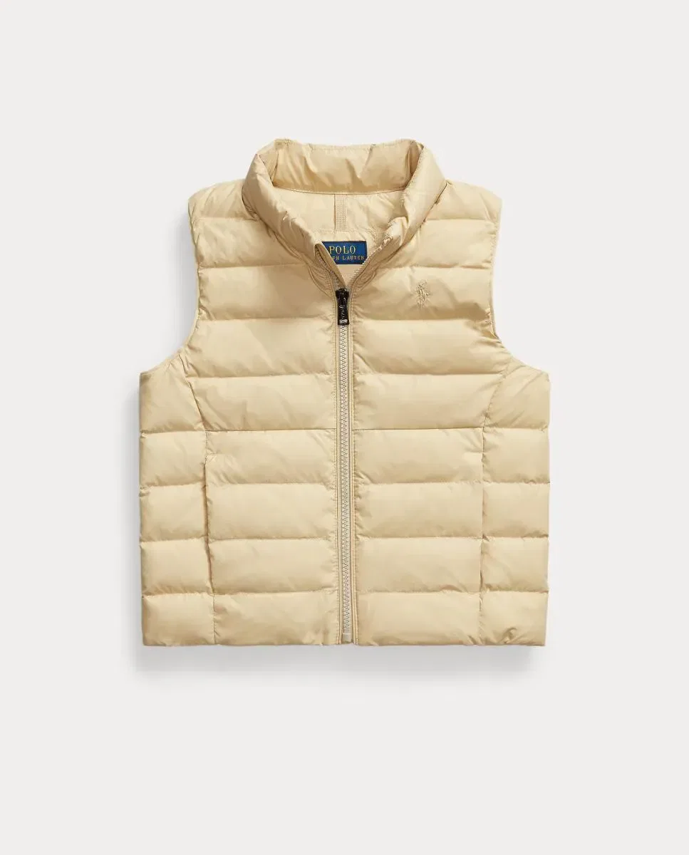 Детский утепленный жилет для мальчиков Polo Ralph Lauren, Crema