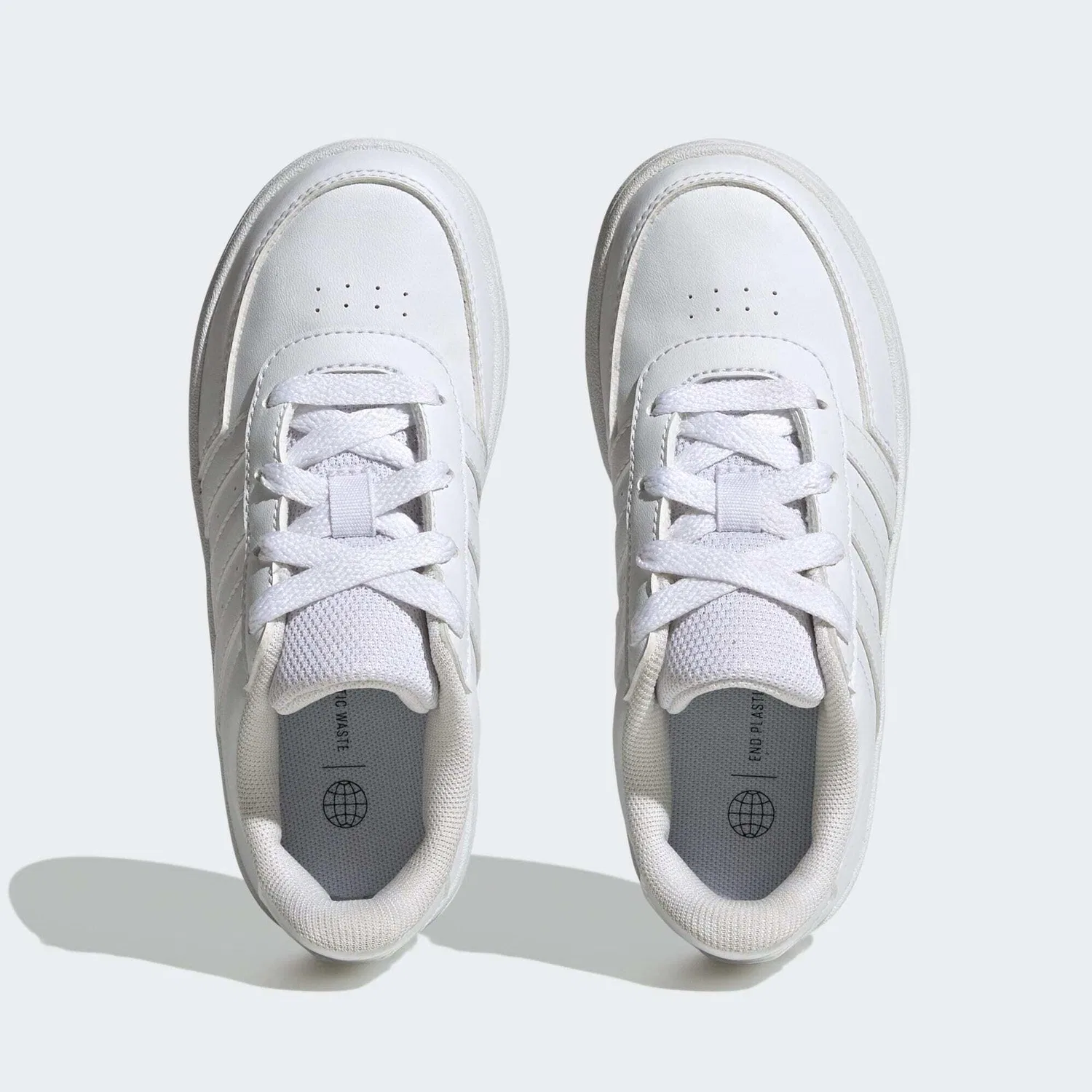 Детские кроссовки с шнуровкой Breaknet Lifestyle Court Lace Adidas, Weiss Grau — фото 3