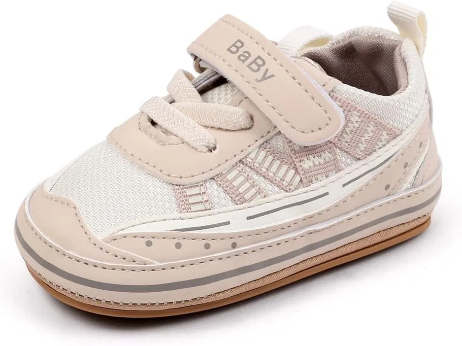 Детские кроссовки для мальчиков с нескользящей подошвой Purepips, Beige — фото 2