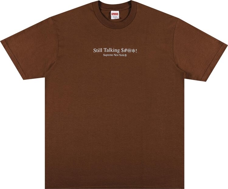 

Футболка Supreme Still Talking Tee 'Brown', коричневый