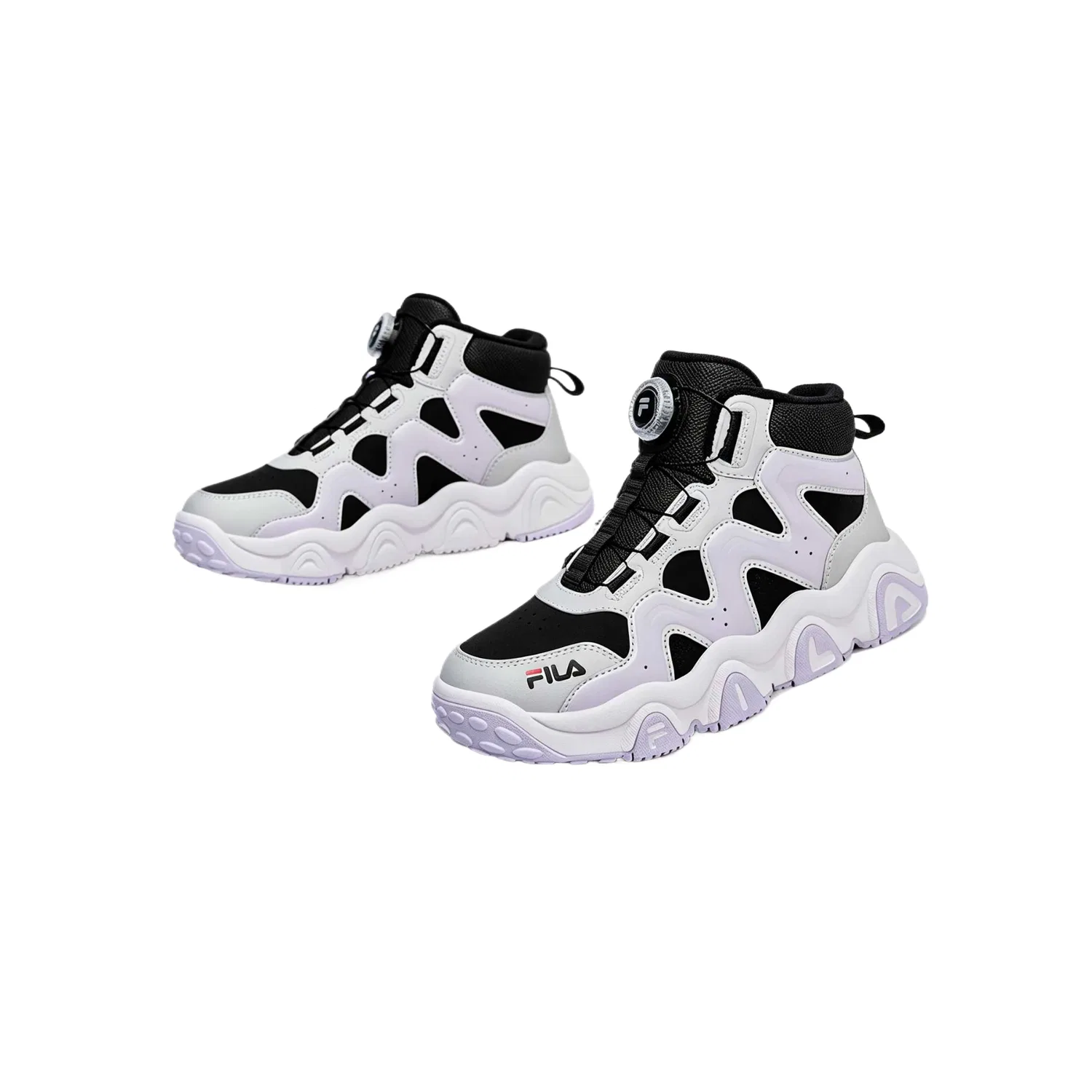 Детские утепленные кроссовки FILA KIDS JAGGER 2, Black/Heather Purple — фото 4