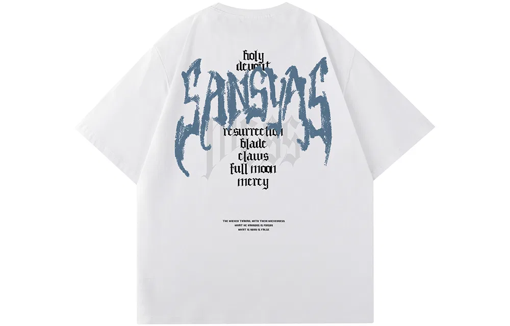 Детская футболка с круглым вырезом White SANSYAS