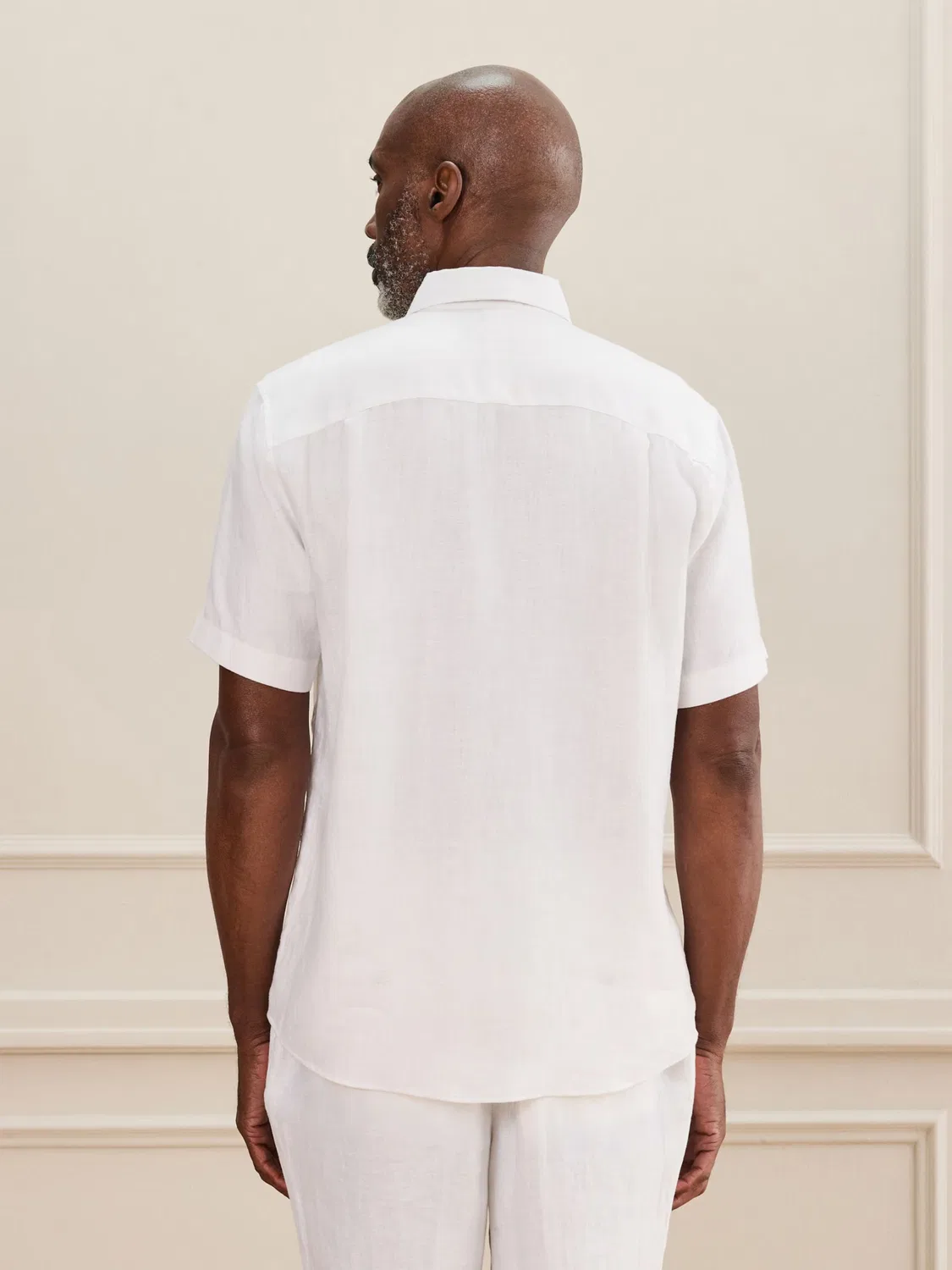 Рубашка Next Regular fit Button Up Shirt Signature белого цвета — фото 3