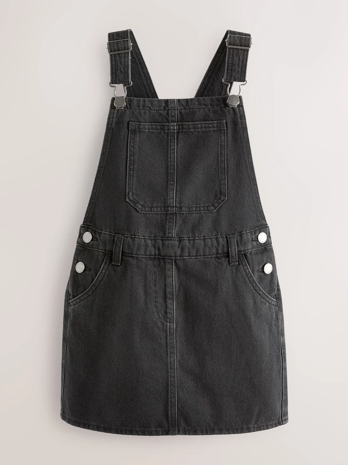Сарафан джинсовый Next Black Denim Pinafore Dress, черный