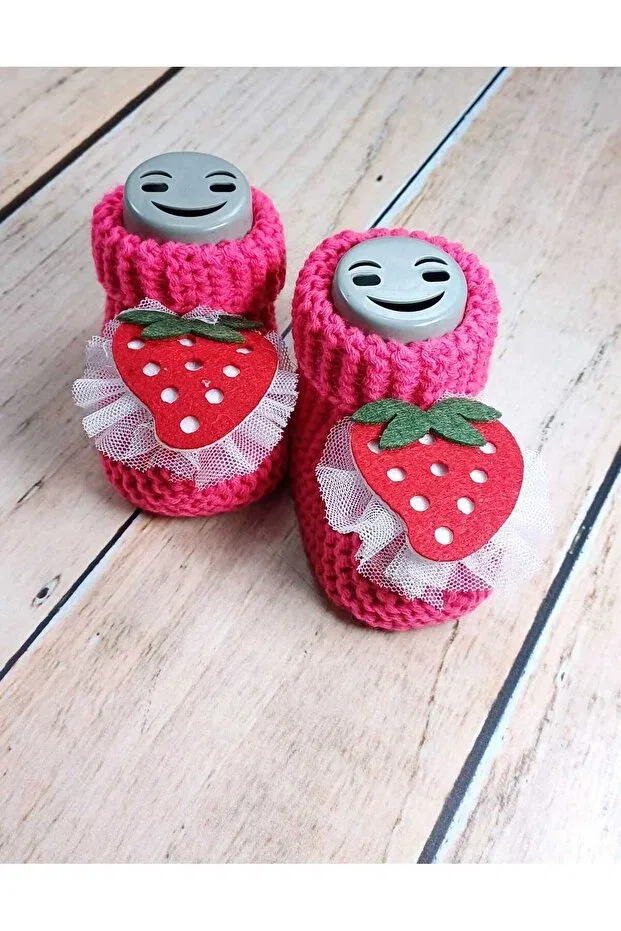 Детские пинетки для новорожденных с принтом Pomegranate patterned Gogobaby, Floria — фото 2