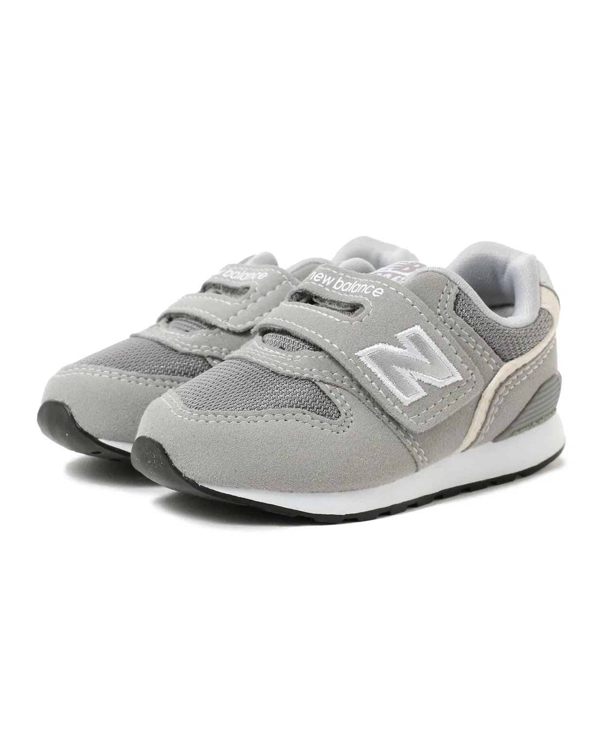 Детские кроссовки на липучках с логотипом 996 New Balance, Серый — фото 2