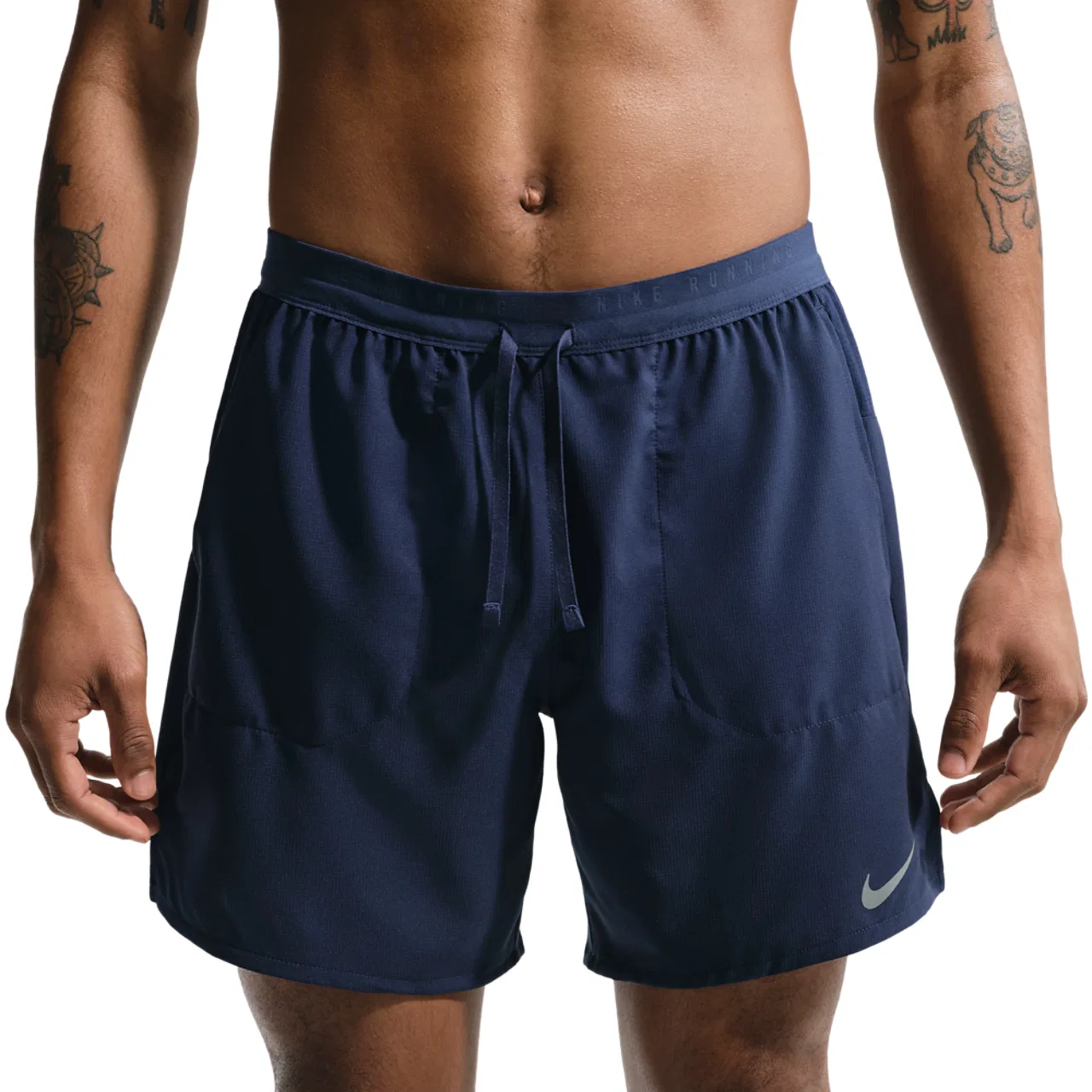 Мужские шорты с длинным рукавом Nike Dri-FIT Stride 2in1, Midnight Navy Reflective Silver